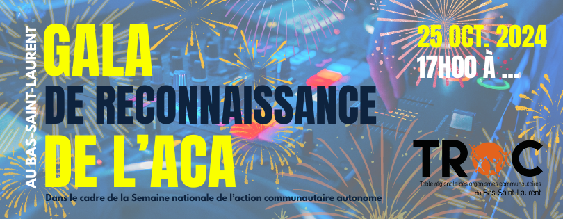 Gala de l’ACA: Mise en lumière d’initiatives des membres!